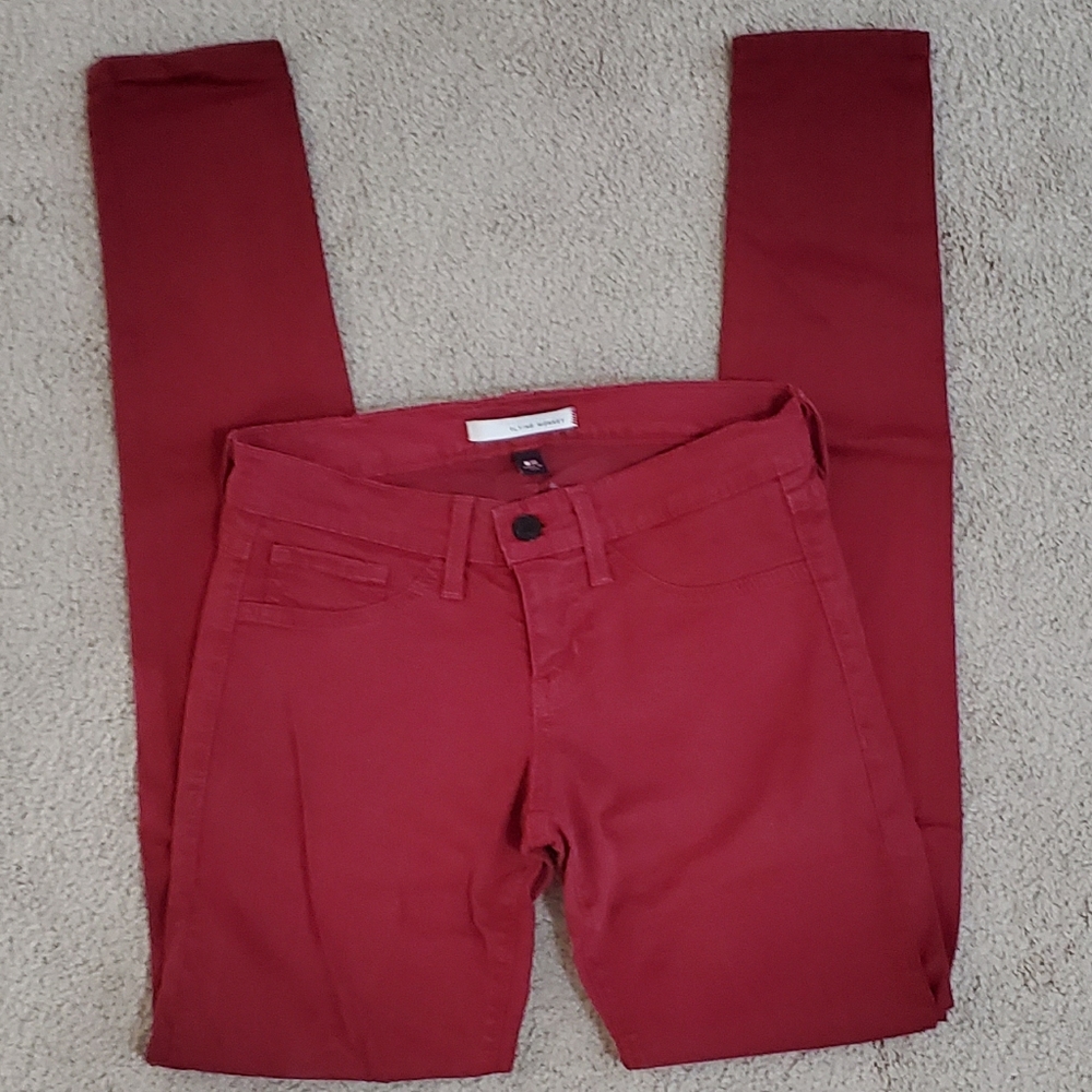Red skinny jeans 25